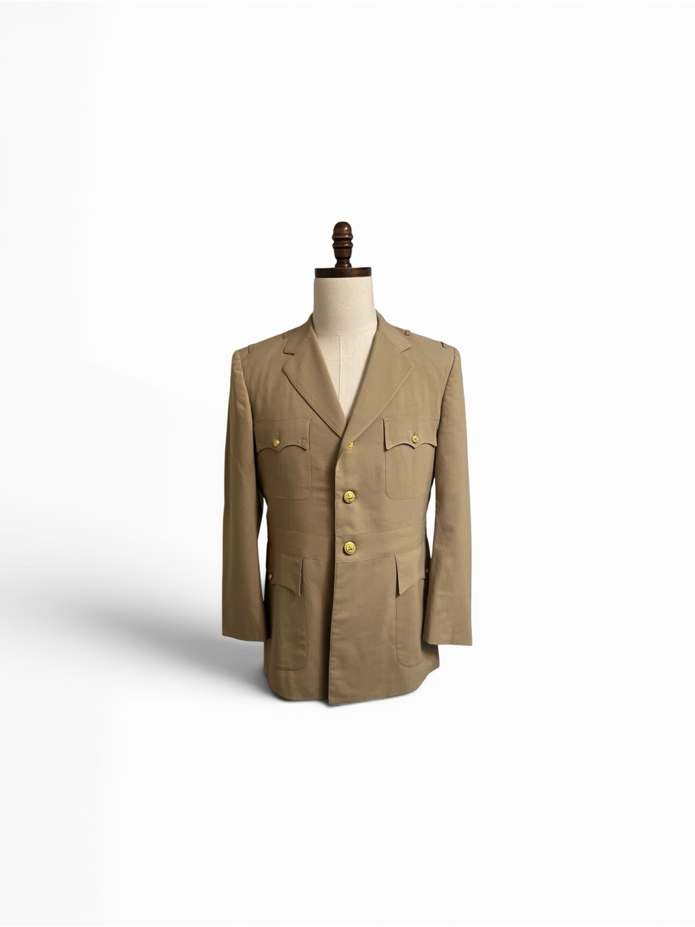 Vintage - US NAVY Male Service Dress Khaki Coat